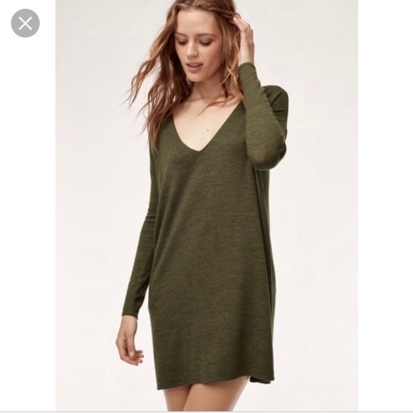 Aritzia Dresses & Skirts - Wilfred Free - Dark Grey/Blue Dress - Aritzia